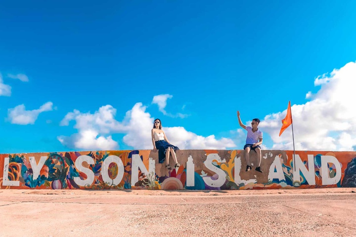 Đảo Lý Sơn  – Kỳ Co – Eo Gió Gành Đá Dĩa  – Hoa Vàng Trên Cỏ Xanh/ 